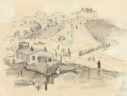 Соколов Михаил Ксенофонтович. У пристани 